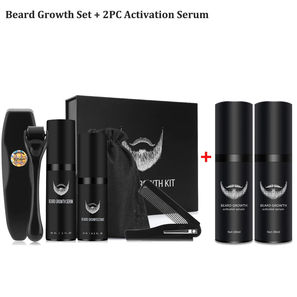 Men Facial Hair Beard Growth Kit