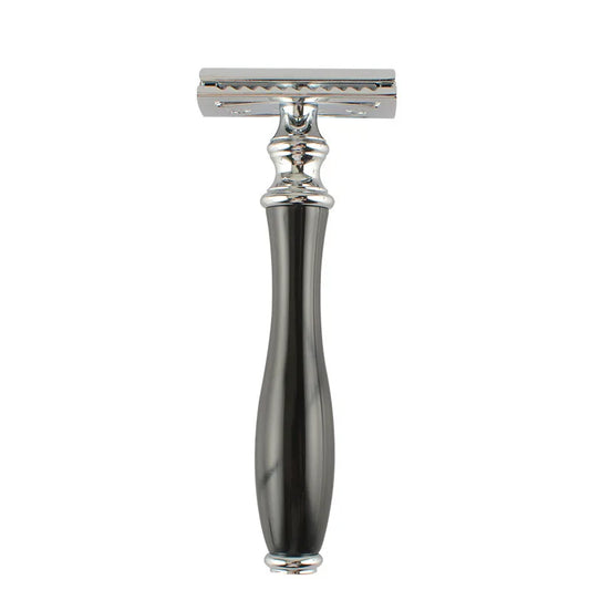 Black Resin Copper Handle Manual Shaving Razor