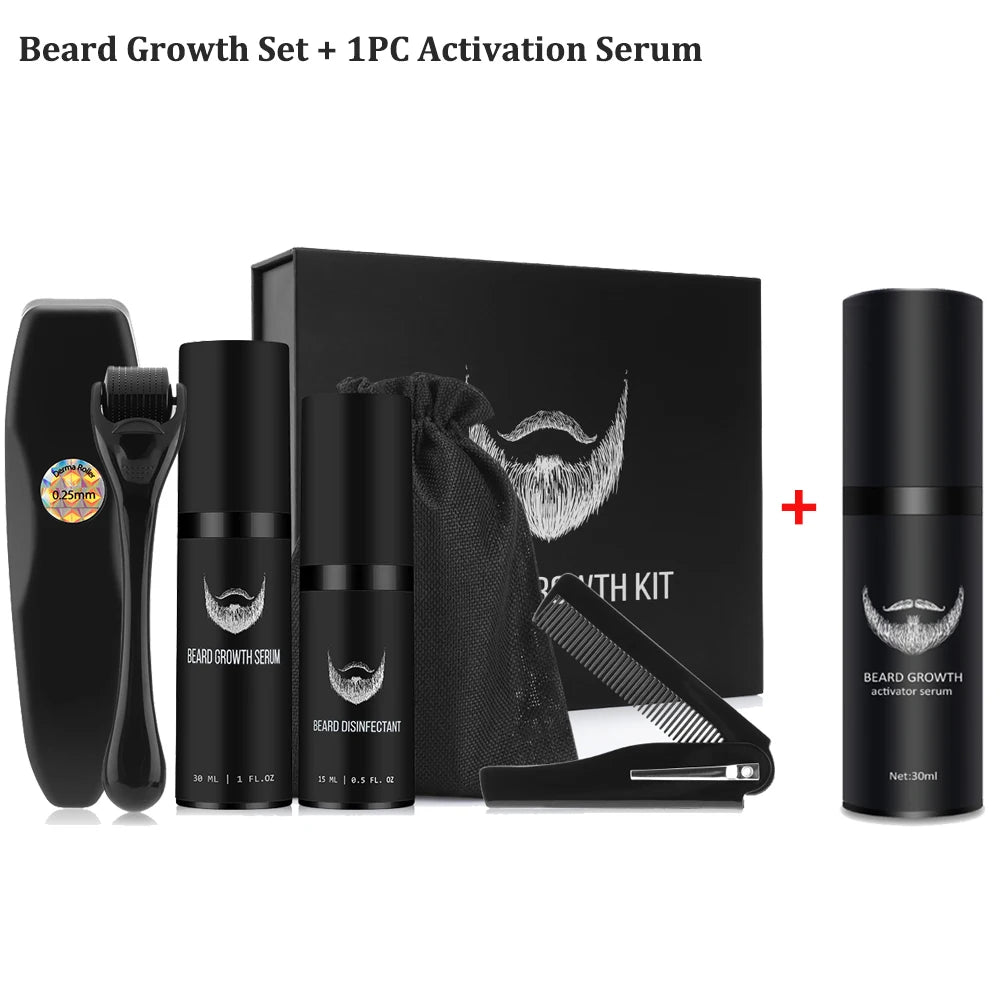 Men Facial Hair Beard Growth Kit